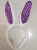 Diadema de Orejas de Conejo con Lentejuelas Rellenas para Niños en Pascua y Día del Niño Diadema Accesorios para Disfraz de Conejita Orejas de Conejo Tocado