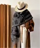 Cachecol de Celebridade da Internet Feminino Outono Inverno Espessado Imitação de Caxemira Luxo Leve Douyin Transmissão ao Vivo Jacquard Franja Grande Xale 2026 Novo Estilo