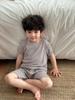 Verano Nuevo Niños Ropa de Dormir Transpirable de Color Puro para Niños y Niñas Bebé Algodón Puro Tipo a Conjunto de Ropa para el Hogar
