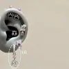 Novio Lindo Combinación de Gato Kt Tachuelas Médicas de Acero de Titanio Perforación de Oreja Tachuelas para Hueso de la Oreja Tachuelas de Diablo Tachuelas Cocleares Nicho Versátil