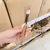 Piel de Zorro Ártico Sándalo Verde Pelo Animal Pincel de Maquillaje Pincel para Sombras de Ojos Pincel para Sombras de Nariz de Guadaña Detalle Iluminador Contorno Rubor Iluminador