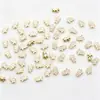 Acessórios para Nail Art: Corações Cromados Preto e Branco Gotejamento de Óleo Trevo de Quatro Folhas Decorações 3D para Unhas, Nail Art Usável com Strass, Acessórios Metálicos para Nail Art