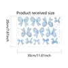 Pegatinas de Pared con Combinación de Moños Personalizados de Colores Transfronterizos Pegatinas para Ventanas Decoración de Paredes Dormitorio Sala de Estar Decoración de Pared de Fondo Pegatinas de Pared