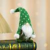 Navidad Nuevo Punto Gorro de Punto Adorno Muñeco Postura Sentada Adornos Hogar Hotel Adornos de Ventana Regalo Decoraciones