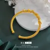 Pulsera Trenzada Infinita Sha Oro Taladro Artesanía Trenzado Retorcido Oro Pulsera Retorcida Antigua Joyería de Mano