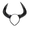 Diadema de Cuernos de Diablo Vaca Oveja Oscura Halloween Transfronteriza Foto Divertida Cos Diadema Accesorios para el Cabello Cosplay