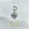 Accesorios DIY de Cristal Aleación Estilo Chino Retro Pulsera de Cordón Colgante de Cadena Cadena Colgante de Hoja Campana de la Mañana