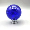 Manija Pequeña de Cristal con Grietas de Hielo de Color Quemado de Lujo Ligero Transfronteriza para Cajón y Puertas de Gabinete, Agujero Único, Venta Directa del Fabricante