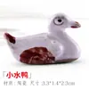 Pato Pato mandarín Ave acuática Acuario Paludario Tanque plantado Acuario Cerámica Resina Animal Decoración de paisajismo Adornos pequeños