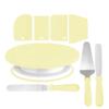 Set de Base Giratoria para Pastel para Hornear Boquilla Decorativa Manga Pastelera Crema Espátula de Plástico Cortador de Pastel Molde para Magdalenas Herramientas para Hornear