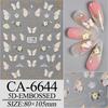 Internet Red Explosiones 5D Mariposa en Relieve Calcomanía para Arte de Uñas Bronceado Chica Dibujos Animados Lindo Decorativo 2025 Nueva Calcomanía para Uñas