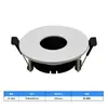 Marco de carcasa para luz de techo empotrada redonda, cuadrada, ovalada, semicircular, fundición a presión, Mr16, accesorios de downlight antideslumbrante