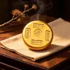 Monedas de oro sólidas de cinco bendiciones estilo antiguo, prosperidad de la era Kangxi, fortuna, longevidad, felicidad y riqueza adornos de escritorio de oficina, juego de monedas de oro