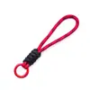 Colgante Llavero de Cuerda Trenzada de Nylon Anudada Bloque de Color Correa Corta para Teléfono Desmontable Accesorio de Correa Colgante Anti-Pérdida