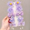 Horquilla de tela con lazo de princesa súper hada, horquilla de flores, accesorios para el cabello de niñas, pinza para el flequillo, pinza para el cabello para niñas