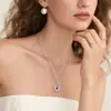 Dulce y Elegante Collar Rojo de Fresa con Diseño de Corazón Palpitante, Cadena para Suéter Versátil y Lujosa, Cadena Versátil para la Clavícula
