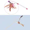 Brinquedo de Varinha Longa com Pena Resistente à Mordida para Gatos Aliviarem o Tédio, Auto-Prazer, Brinquedo de Gato, Suprimentos para Brinquedos de Gato, Varinha para Gatos Atacado