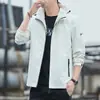 Jaqueta Corta-Vento de Inverno para Homens com Capuz Removível, Roupa de Trabalho, Forrada com Fleece, Jaqueta Espessa, Roupa Externa de Algodão Quente para Homens do Nordeste