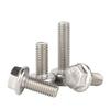 Gb5787 Perno de Brida de Cabeza Hexagonal Acero Inoxidable 304 Cabeza Hexagonal Externa Tornillo Dentado M5-M12 Rosca Completa