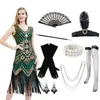 Amazon Vestido de lentejuelas vintage de los años 20 S-4XL Hecho a mano con cuentas y flecos Talla grande Vestido de noche Gatsby