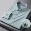Camisa de Lino y Algodón Nueva Casual de Negocios Mezcla de Algodón y Lino Resistente al Desgaste Ropa para Hombre Versátil Boutique Estilo Old Money de Gama Alta Camisa