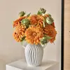 Flores Artificiales Decorativas de Girasol con Diseño Floral de Osito Transfronterizo, Flores Falsas Realistas de Mesa de Gama Alta, Flores Artificiales, Arte Floral Decorativo, Venta al por Mayor
