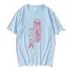 Camiseta con Estampado Crux Sign Ringer Djo Cantante para Hombre Manga Corta Verano Cuello Redondo Gráfica