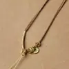 Corda pendente tecida à mão com fio de ouro fino de 1,5 mm para pingentes de jade, pingentes de jadeíta e colares