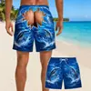Amazon novo novo Japonês difuso pequeno mar em torno da tendência casual de calções de praia com impressão colorida 3D