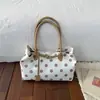Bolsa Grande Capacidade Feminina 2026 Nova Elegante Bolsa Tote de Bolinhas Para Trabalho Deslocamento Personalidade Elegante Bolsa de Ombro Casual