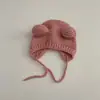 Gorro de Invierno Estilo Coreano para Bebé Otoño e Invierno Lindo Gorro con Protección para las Orejas para Niños y Niñas Bebé de un Año Gorro de Lana Tejida Moderno