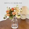 Simulação buquê combinado de 5 garfos flor pequena artificial casamento decoração de casa flor de seda flor falsa fábrica transfronteiriça atacado