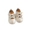 Sapatos de Moda com Solado Macio para Meninas com Laço 2025 Primavera Novo Estilo Coreano para Meninas Pequenas Estilo Princesa Performance Pequenos Sapatos de Couro