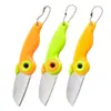 Navaja plegable para frutas de loro de acero inoxidable, navaja plegable con forma de pájaro, navaja para frutas, pelador multifuncional, navaja para frutas portátil