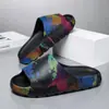 Pantuflas de Verano para Hombre Tallas Grandes Antideslizantes de Una Tira Nuevo Estilo Pantuflas de Casa para Interior Chanclas Casuales para Playa con Bloques de Color