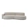 Sofá Curvo de Tela Nuevo Xinyu Sofa de Lao Ming Hao en Estilo Japonés Wabi-Sabi Combinación Modular.