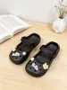 Chinelos Croc para Meninas, Pantufas Infantis de Verão Novas para Meninas, Antiderrapantes, Solado Macio, Sandálias de Praia para Bebês e Crianças