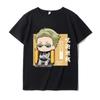 Nueva camiseta de anime japonés europeo y americano spell back battle manga corta bidimensional ropa para padres e hijos estudiante casual uniforme de clase estampado