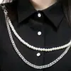 Joyería Moda Transfronteriza Europea y Americana Retro Perla de Imitación Cadena de Cintura para Mujer Borla Simple Colgante Desmontable Accesorios para Ropa
