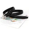 Nuevo Cinturón de Jeans Simple Versátil de Gama Alta para Mujer Estilo Ins Negro Venta al por Mayor Transfronteriza Cinturón Decorativo para Mujer
