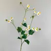 Flores artificiales de manzanilla, margaritas pequeñas, flores falsas, decoración fresca para el hogar, arreglos de boda con temática de bosque de crisantemos, accesorios para fotografía