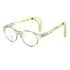 Marco Redondo Gafas para Niños con Filtro de Luz Azul Marco Suave Tr90 Gafas de Estudiante Espejo Plano Marco Antideslizante para Actividades 5442