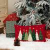 Amazon Xiyin Venta Cruzada Más Vendido Árbol de Navidad Feliz Navidad Texto Funda de Almohada de Cintura de Lino Navideño Personalización de Almohada