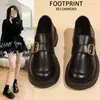 Mocasines de suela gruesa estilo británico para mujer, nuevos zapatos de cuero slip-on Mary Jane para primavera y otoño 2026, zapatos de vestir únicos para uniforme JK