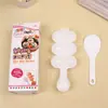 Venta al por mayor profesional de bolas de arroz con sonido shake shake shake para niños, tres incluso pequeñas bolas de arroz, molde de comida para bebés, bolas de arroz redondas
