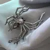 Presilha de Cabelo Gótica de Garra de Fantasma com Design Plissado, Presilha de Cabelo de Liga de Alta Qualidade para Penteados na Nuca, Acessório de Cabelo de Halloween, Presilha de Tubarão de Metal