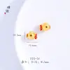 Pingente de Peixe Dourado Koi Contínuo de Boa Sorte para Saltear Ouro Vietnamita Antigo com Furo para Acessórios DIY Pulseira Acessórios de Pulseira