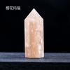Amatista Rosa Blanca Natural 45mm Hexagonal Columna de Punta Única Adornos Ágata Jade Varios Materiales Columna de Cristal Venta al por Mayor