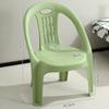 Venta Directa de Fábrica Silla de Plástico de Respaldo Bajo, Sillón Engrosado para Adultos, Taburete Bajo para Mesa de Café, Silla con Respaldo Hueco Transpirable Antideslizante