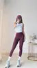Calça de Yoga para Primavera e Outono Secagem Rápida Cintura Alta Sem Costura Leggings de Yoga Malha para Treino Esportivo Calça Cropped